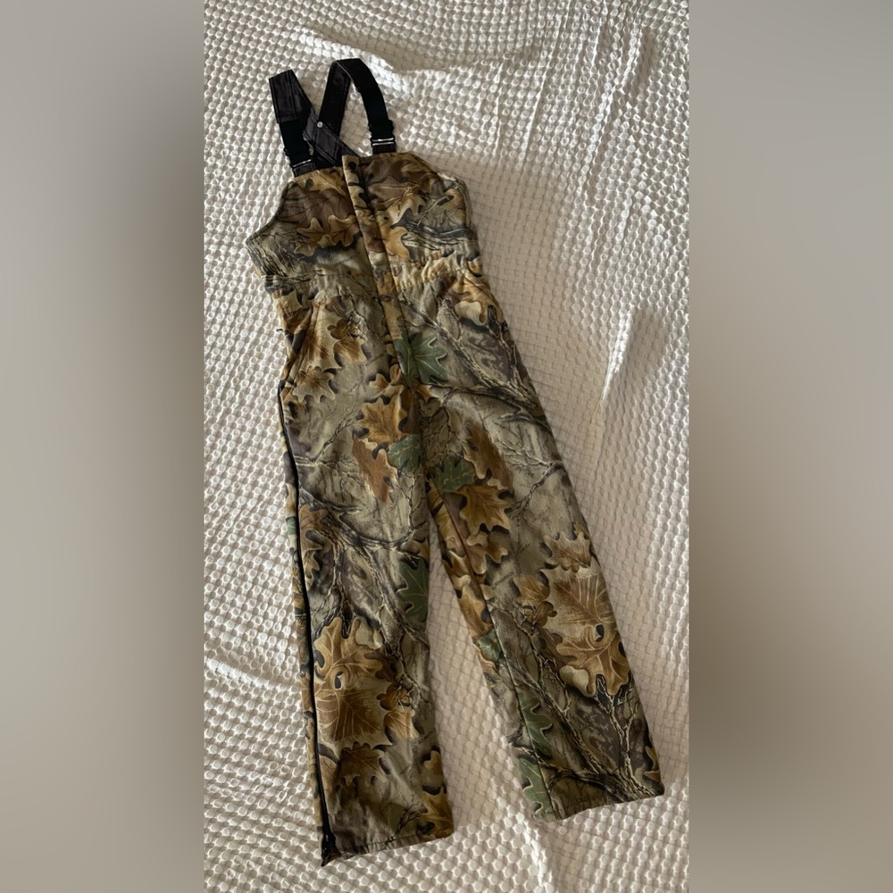 Vintage Leading The Way Youth 16 Reg Camo Hunting Outdoors Insulated Overalls
